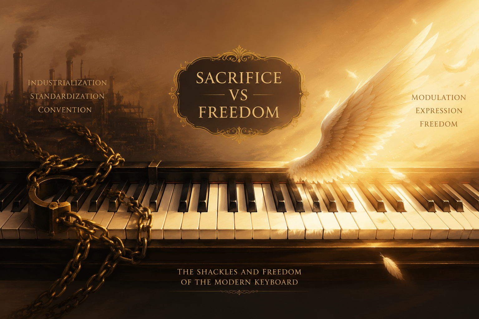 The shackles of equal temperament and the freedom it bought — the trade-off of the modern keyboard